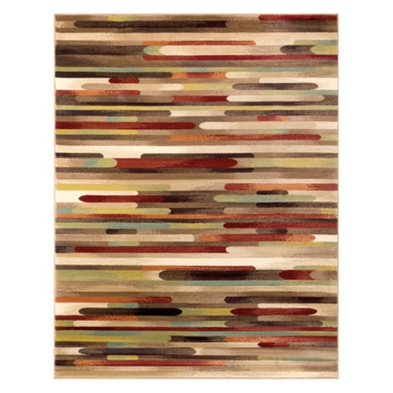 Artistic Weavers Crete CRE-6103 Multi, Red 5'3" Round Rug