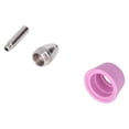 thumbnail image 1 of Plasma Cutter Torch Consumables, Strong Penetration Copper And Ceramic Safe High Hardness Electrode Nozzles Cups  For Welding, 1 of 8