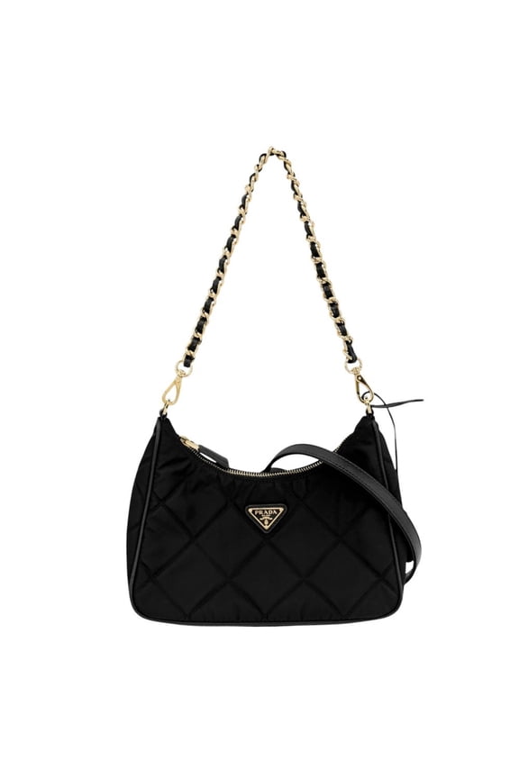 Pre-Owned Prada Men's and Women's Triangle Logo Mini Bag, Handbag, Shoulder Crossbody Quilted,...
