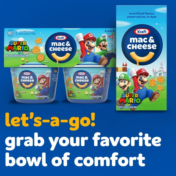 Kraft Mac N Cheese Super Mario Shapes Ideal for Breakrooms