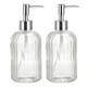 thumbnail image 1 of Dispensadores de Jabón Unique Bargains Juego 13.5Oz Vidrio Plato Mano con Bombas para Cocina Baño 2uds Transparente dispensadores de jabón de encimera, 1 of 5