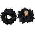 thumbnail image 5 of AZXY Halloween Wreath Black Maple Leaf Candle Ring Wreath, Small Indoor Halloween Decor Table Centerpiece, Artificial Halloween Decorations for Home Bedroom Mantel Dining Table Halloween Party Decor, 5 of 6