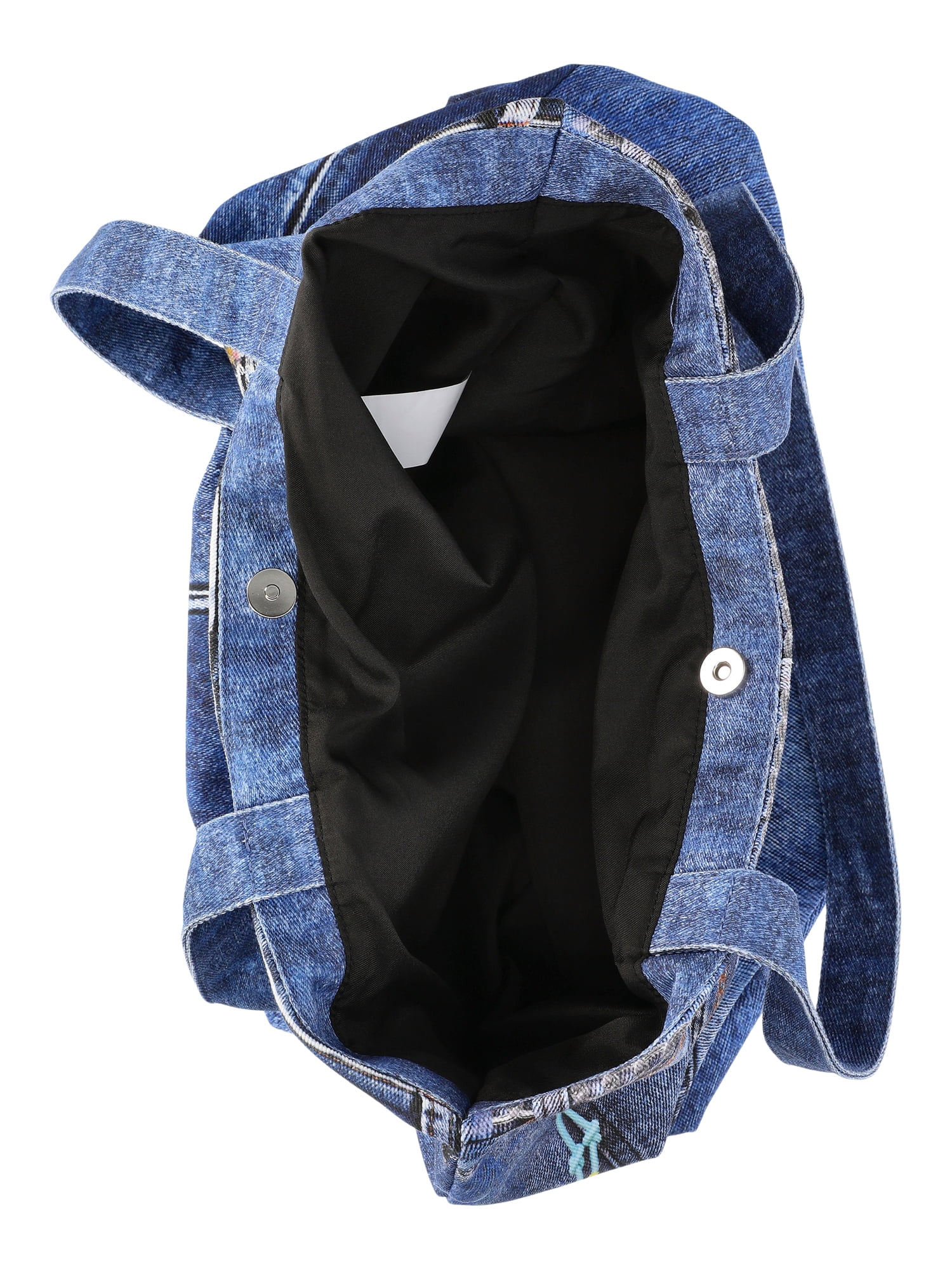 No Boundaries Photoreal Denim Fashion Tote Bag, Women's
