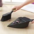 thumbnail image 4 of Whisk Broom and Dustpan Set, with Stiff Bristle Brush for Cleaning and Low-Profile Dustpan Edge, Suited for Kitchen Cleaning, Small Surface Sanitizing and Rapid Mess Clearance in, 4 of 6