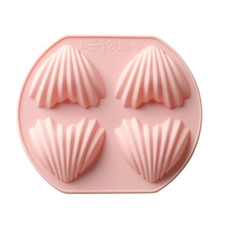 

4 Holes Heart Shaped Mold Silica Gel Non-stick Mould Tray DIY Cake Baking Tools Accessories Home