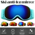 thumbnail image 2 of Kids Snow Goggles Anti-fog UV Protection Snowboarding Ski Goggles, 2 of 6
