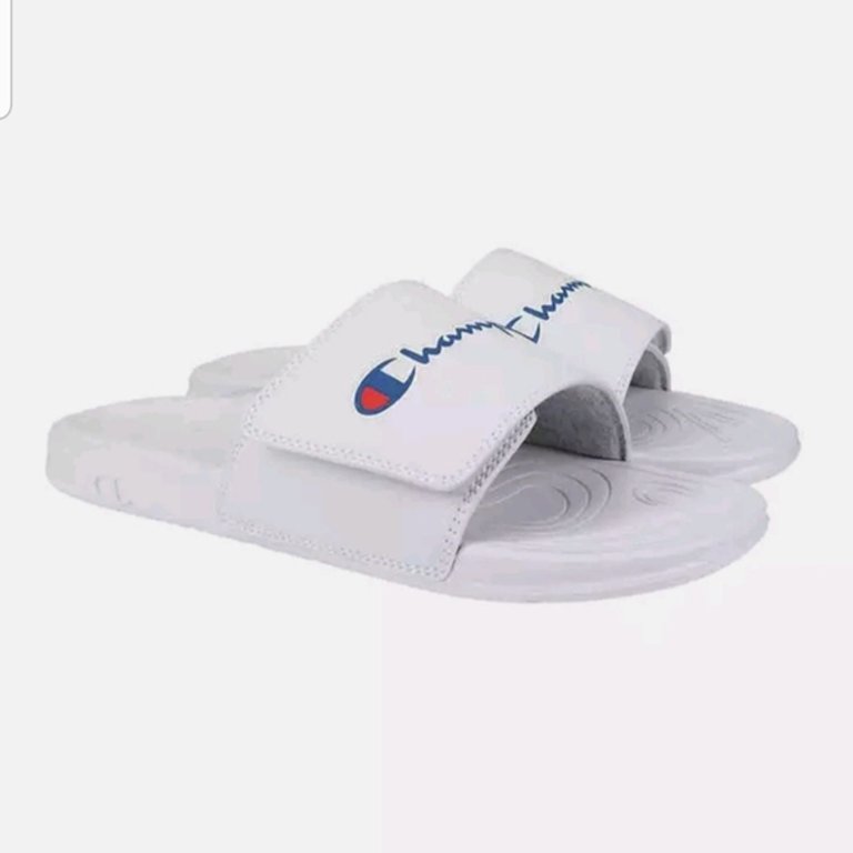 Champion Adult Unisex Mega Slide Sandals, White, M9/W11, EVA  display picture 2