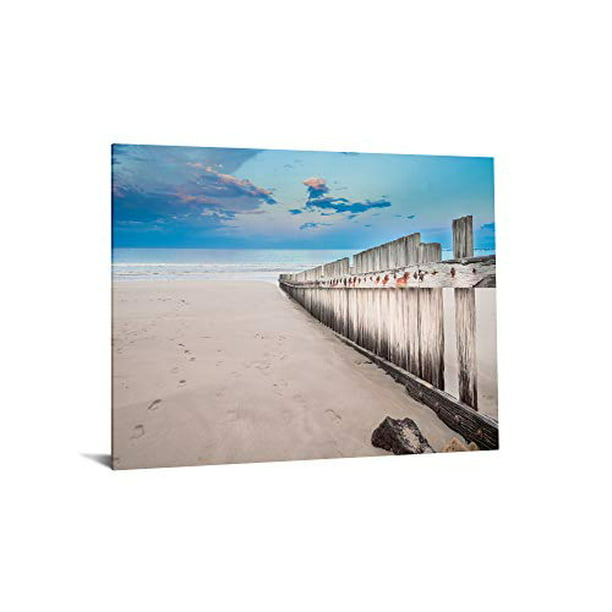 Beach Sunset Photographic Tempered Glass Wall Art Com - Large Tempered Glass Wall Art
