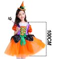 thumbnail image 2 of Disfraz de bruja para niñas, disfraz de araña para niños, disfraz de Halloween, 2 of 5