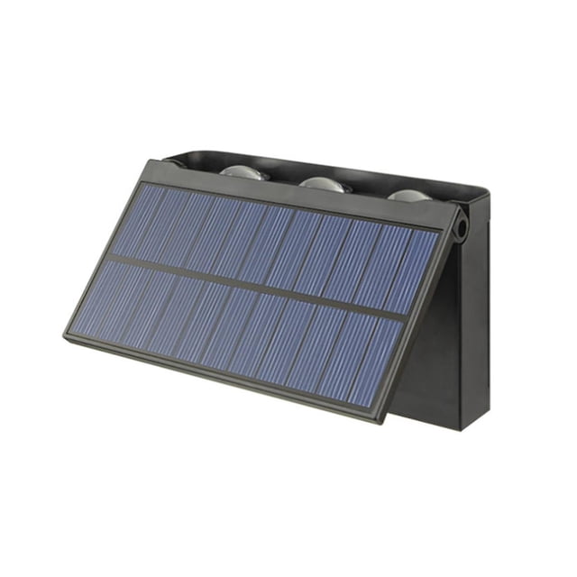 Aplique solar de pared - Luz solar de pared exterior led Iluminación de jardín impermeable para villa Patio Escalera Cor