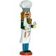 thumbnail image 1 of Figurilla de cascanueces de madera tradicional: Sombrero de chef de madera de 38 cm, Cascanueces con Cascanueces, soldado, juguete, utensilios para barbacoa, decoración para estantes, mesas TUNC Sencillez, 1 of 5