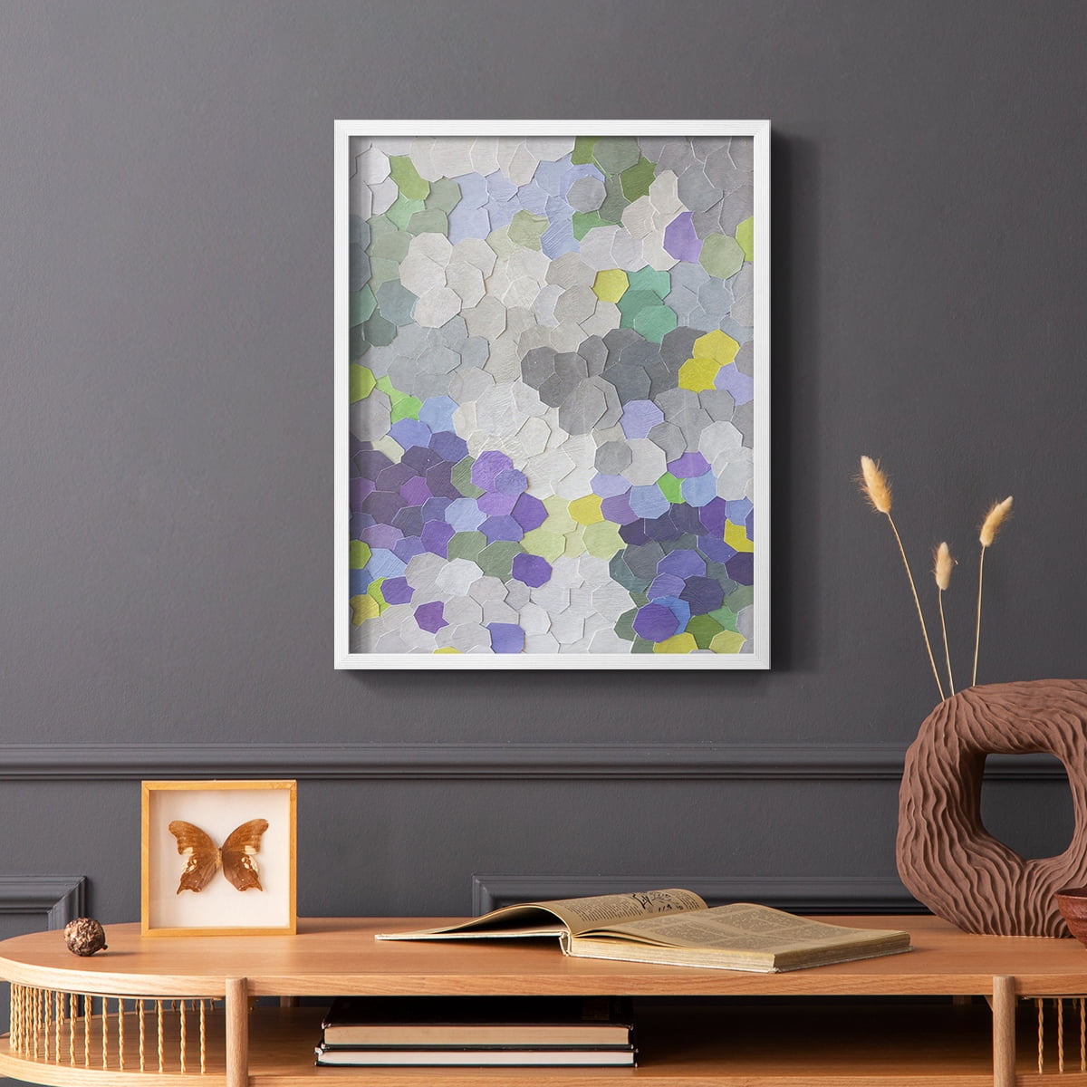 A Garden in Provence in Paper Solid Wood 8 x 10 Framed Print