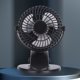 thumbnail image 3 of Ventilador pequeño con clip, ventilador de escritorio de 3 velocidades, recargable por USB para dormitorio de oficina en casa (negro), 3 of 9