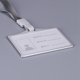 thumbnail image 5 of 3X Soporte De Tarjetas De IdentificacióN De AleacióN De Aluminio De Estilo Horizontal Con Cuello De CordóN Para Mujeres Y Hombres Soporte De Tarjetas De Trabajo De Negocios, 5 of 6