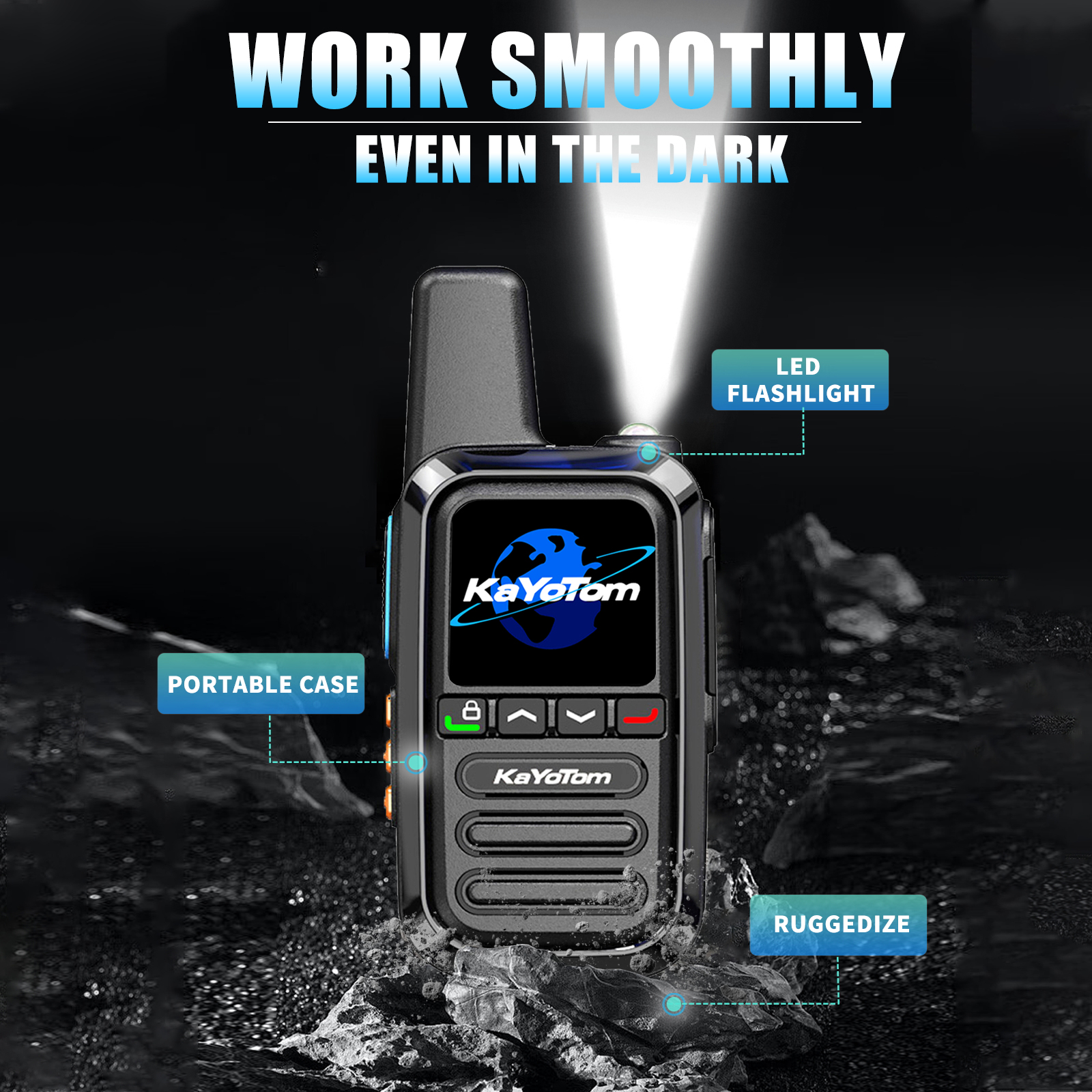 Kayotom G5 4G LTE Walkie Talkies, 2-Pack photo 5