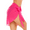 1 Pack Rose Red, variant on Oudiya 2 Pack Women Beach Sarongs Sheer Chiffon Bikini Wrap Skirt Cover Ups for Swimwear, S-XXL