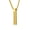 Gold, variant on Men Stainless Steel Ayatul Kursi Gold Steel Box Chain Rectangular Lockets Necklace
