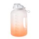 thumbnail image 1 of Botella de agua de 2,2  , jarra de agua grande con motivación Naranja Blanco Gloria Botella para beber, 1 of 8