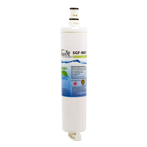Swift Refrigerator Water Filter Compatible with Whirlpool 4396508, 4396510 ,EDR5RXD1 A SGF-W01 (1 Pack)