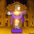 thumbnail image 6 of 6 ft Easter Inflatable Outdoor Yard Decoration Inflatable He is Risen Cross Set with Build in LED Lights Holiday Blow up Inflatable Decor for Easter Spring Party Lawn Supplies, 6 of 6