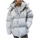 thumbnail image 2 of Parkas de manga larga para mujer, chaqueta holgada de algodón para otoño e invierno, abrigo holgado, ropa de algodón de manga larga, abrigo para mujer, 2 of 8