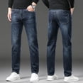 thumbnail image 6 of 2024 Fashion Men's Stretch Jeans Business men Straight Leg Classic Jeans Casual Denim Long Pants Slim Fit Simple Man Trousers, 6 of 6