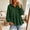 Green, variant on Xdegoge Womens Half Zip Hoodie Long Sleeve Peplum Sweatshirts Babydoll Ruffle Hem Casual Fall Tops Lightweight Loose Fit Pullover