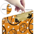 thumbnail image 4 of FMSHPON Basketball Dots Floral Pattern Clipboard Hardboard Wood Nursing Clip Board and Pull for Standard A4 Letter 13x9 inches, 4 of 6