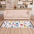 thumbnail image 2 of Yayeee Runner Rug for Bedroom 2'x6' Machine Washable Hallway Non Slip Mat, Simple Shapes, 2 of 8
