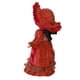 thumbnail image 5 of Yuarrent Muñeca femenina de porcelana victoriana hecha a mano, artículos coleccionables con expresiones faciales detalladas Decoración del hogar rojo, 5 of 6