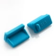 thumbnail image 2 of PC Phone Silicone Female USB Port Cover Cap Anti Dust Protector Blue 20 PCS, 2 of 2