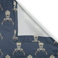 thumbnail image 6 of Ambesonne Deer Valance & Curtain, Retro Hipster Animals, 55"x24", Slate Blue Tan, 6 of 6