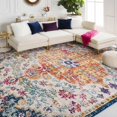 thumbnail image 5 of Mark&Day Area Rugs, 8x11 Olivia Traditional Saffron/Navy Area Rug, Blue Off-White Orange Carpet for Living Room, Bedroom or Kitchen (7'10" x 11'), 5 of 10