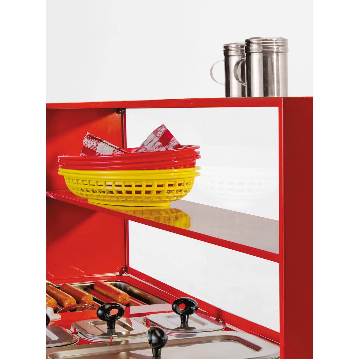 NOSTALGIA HDC701 HOT DOG CART w UMBRELLA