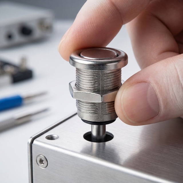 FOLOYORI Botón De Control Plata Para Rechazo Y En Accesorios De Máquinas Tragamonedas