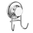 thumbnail image 2 of SANNO Double Suction Hooks Suction Cups Vacuum Hook for Towel Robe Bathroom Kitchen Shower Bath Coat,NeverRust Stainless Steel (3 Pack), 2 of 6