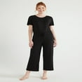 thumbnail image 3 of JUNWELL Women‘s Knit Cropped Sleep Pants  Sizes S to 3X, 3 of 6