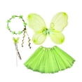 thumbnail image 2 of Conjunto de disfraz de hada para niñas, ideal para cosplay infantil y fiestas de disfraces de carnaval. Verde, 2 of 9