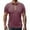 Wine, variant on Summer Fashion Shirts for Mens 2025 Plus Size Versatile Solid Color Pocket Button Turndown T-shirt Top