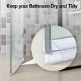 thumbnail image 2 of HLONK Shower Door Bottom Seal  Frameless Glass Shower Door Seal Strip  3 Section Segmented Installation - Suitable for 3/8 Inch Glass  47.5 inch(15.75 inch * 3), 2 of 7
