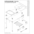 thumbnail image 3 of Kingston Brass KVPK3030KAB8 Templeton 30" Black Granite Console Sink with Acrylic Legs and Shelf (8-Inch, 3-Hole), Black Granite/Brushed Nickel, 3 of 4