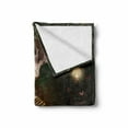 thumbnail image 2 of Fantasy Soft Flannel Fleece Blanket, Mythical Fairy Creature Sitting on Mushroom Beside an Oak Tree Summer Forest Print, Cozy Plush for Indoor and Outdoor Use, 50" x 70", Multicolor, by Ambesonne, 2 of 6