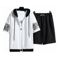 thumbnail image 1 of Conjunto De Camiseta Y Pantalón Para Hombre, Chándal Hip Hop, 1 of 8