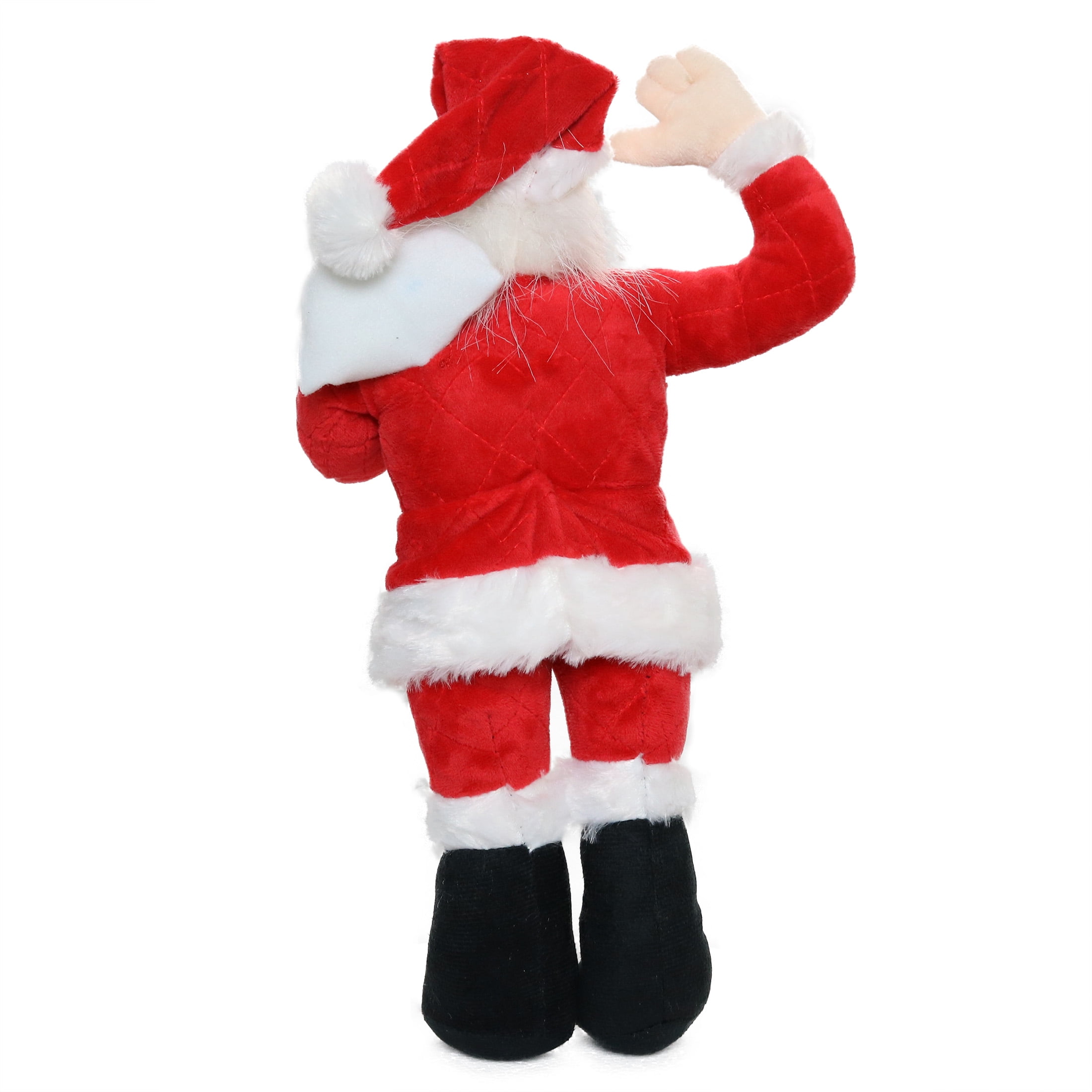 Mighty Arctic Santa Durable Squeaky Plush Dog Toy