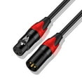 thumbnail image 5 of lionlar XLR Mic Cable Male to Female 3 Pin Connector Clearer Sound Microphone Extension 0.3m, 5 of 5