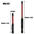 thumbnail image 2 of Bgsha HRC61 Degree Magnetic Cross Screwdriver Bits PH2 Multipurpose Impact Drill Bits, 2 of 7