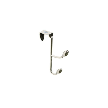 

FantasHome Tranditional Over The Door Double Hooks - Silver