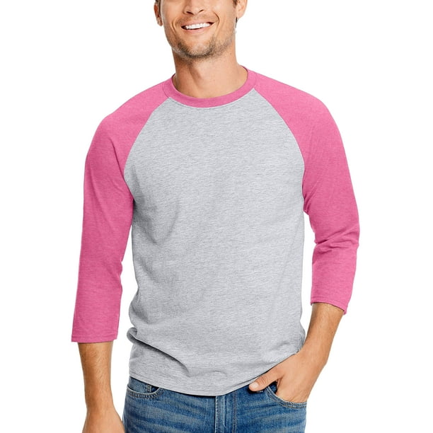 Hanes Hanes Men's and Big Men's XTemp Baseball Raglan Tee, Up To