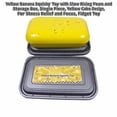 thumbnail image 3 of Yellow Banana Squishy Toy with Slow Rising Foam and Storage Box, Single Piece, Yellow Cake Design, for Relaxation and Focus, Squeeze Toy, 3 of 3