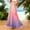 Pink, variant on Bbyeadc Long Skirts for Women A-Line Satin Skirt Lightweight Floral Skirt Dress Wedding Guest Maxi Skirt with Pocket,Black(L)